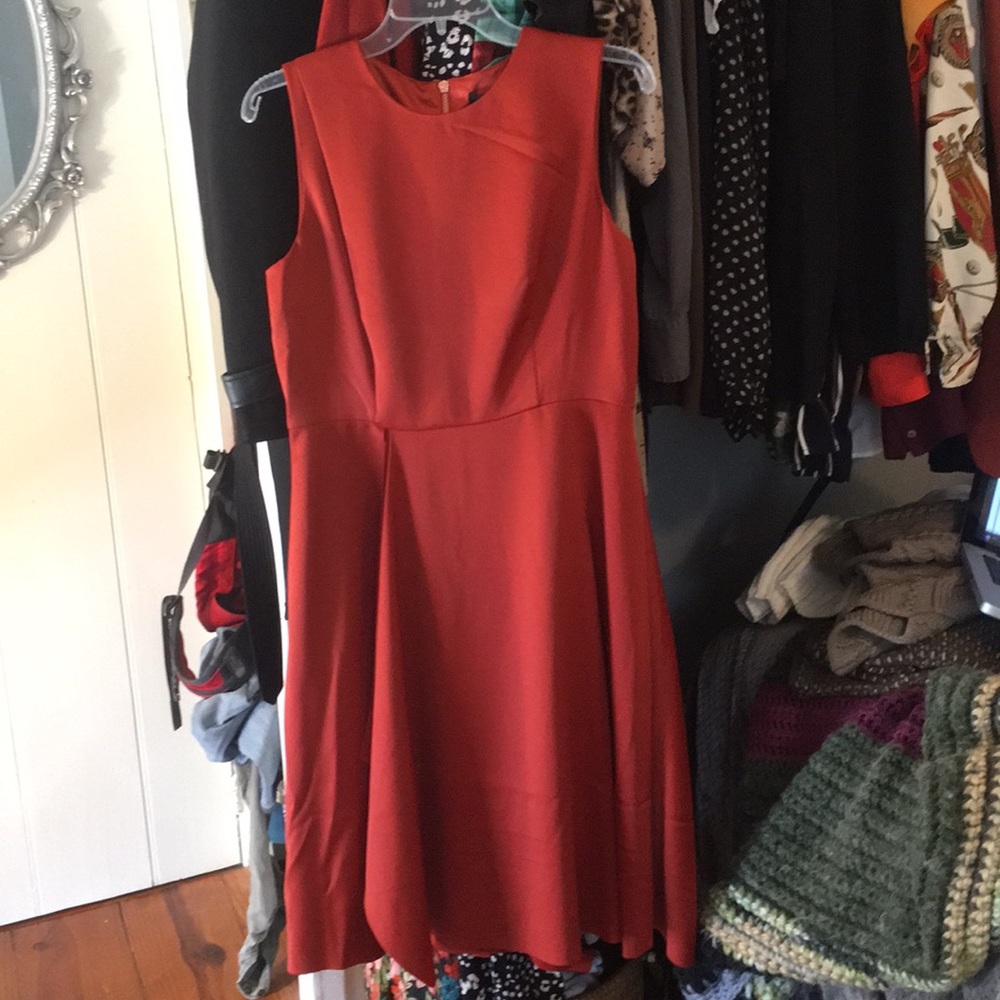 Burnt orange Ted Baker dress